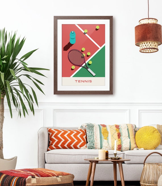 JIANJIE Poster de sport Rafael Nadal Tennis Star Art 2 impressions sur toile - Photo peinture - Décoration de chambre - 30 x 45 cm