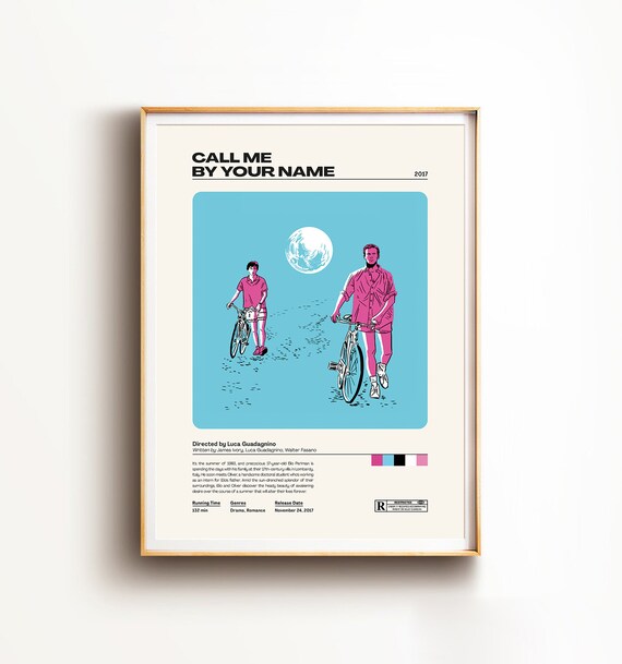Call Me By Your Name Movie Poster Minimal Movie Print Retro Etsy Call Me By Your Name Movie Poster Minimal Movie Print Retro Etsy