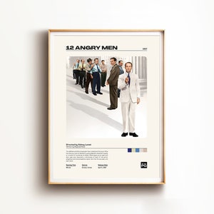 MIDCENTURY MODERN MOVIE Poster, Minimal Movie Print, Retro Movie Wall Art, Tv Series Print, Wall Decor, Wall Art Print, Best Movie Posters
