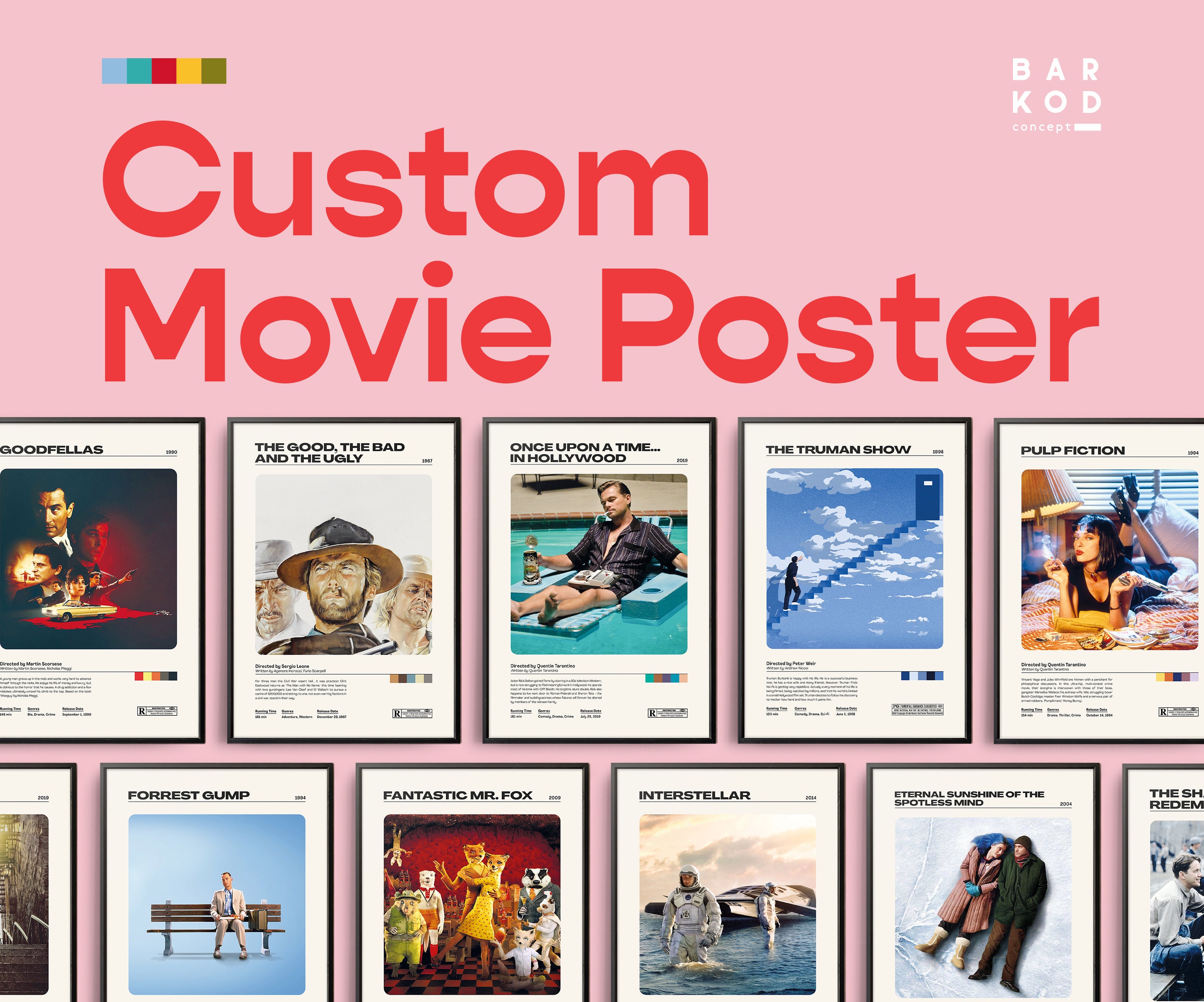 Genbruge zoom plyndringer CUSTOM MODERN MOVIE Poster Minimal Movie Print Retro Movie - Etsy