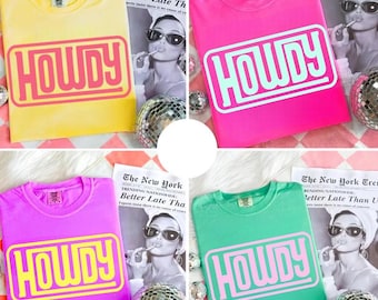 Bundle PNG Howdy, Solid Howdy Png, Western Cowgirl png, Howdy chemise Png, fichiers png de chemise Western pour Cricut, Howdy sublimation, Png numérique