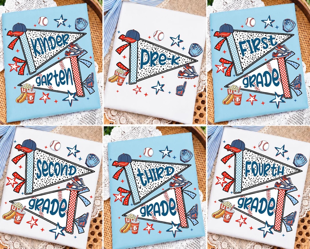 Retro Back To School Bundle For Boys Bundle Png, School Boy Png, Baseball Kindergarten Kid