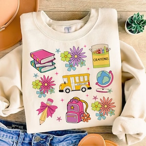 Back to School Coquette PNG Digital Design Download, School bus Png, Books png, Globe png, Flowers png, Girl school png, Pencil png designs
