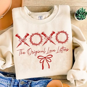 XOXO die ursprünglichen Liebesbriefe png, Christian Valentines Png, Valentinstag Png, Valentine Bow Png, Christian Shirt, Jesus Valentine Png