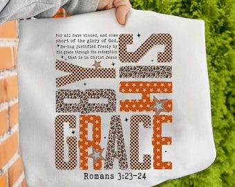 Saved By His Amazing Grace Fall Vibes Png, Jesus PNG, Bible Verse Christian Sublimation, God Png,Preppy Fall Png,Christian Faith Religious