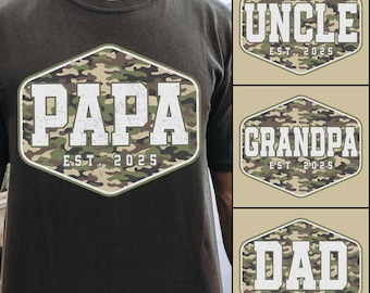 4 PNG Vintage Camo Dad Bundle, Dad Camo Png, Dad Camouflage Png, Dad Png, Retro Daddy Png, Father's Day Gift, Dad Shirt Design