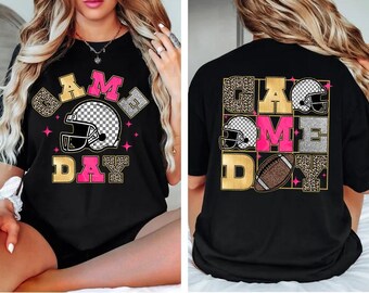 Glitter Neon Game Day Football PNG Football Season Football Mama Retro Football Png Football Mom Png Trendy Football shirt Png Retro designs