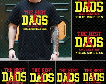 Bundle Softball DAD American Flag Svg Png, Customized Softball Dad Svg Png, Father Daughter Gift, Softball Dad Png,Father's Day