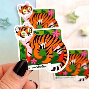 Bengal Tiger glänzendes Vinyl Aufkleber