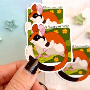 Garten Haselmaus glänzend Vinyl Aufkleber
