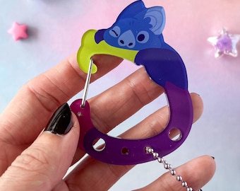 Fruit Bat Acrylic Carabiner