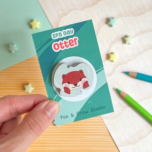 Cute Otter Wooden Pin