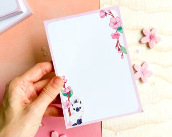 Sakura Bunny A6 Notepad