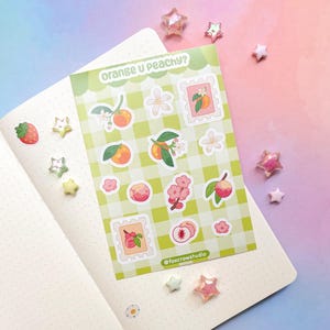 Orange U Peachy? Matte Vinyl Sticker Sheet