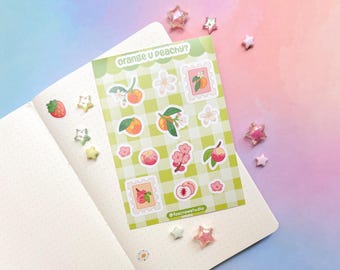 Orange U Peachy? Matte Vinyl Sticker Sheet