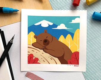 Sleepy Bear Original Art