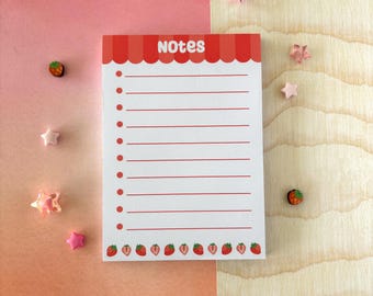 Strawberry A6 Notepad