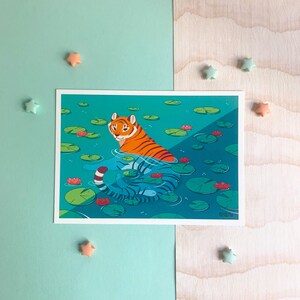 Tiger Pond Giclée Print image 2