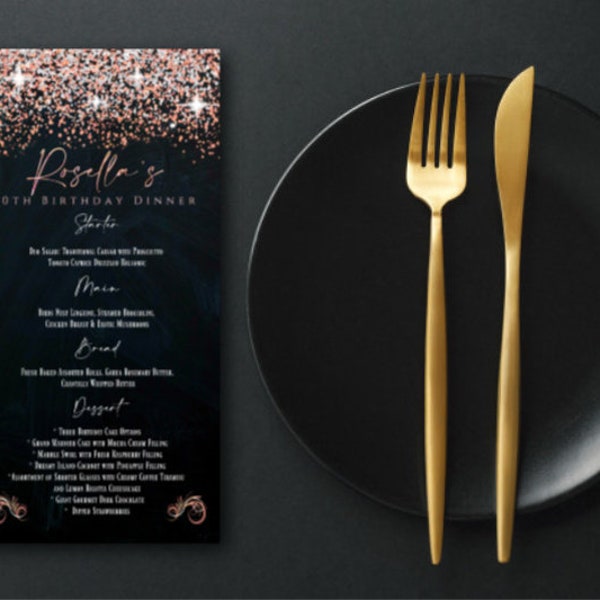 Birthday Dinner Invitation And Menu Etsy UK birthday-dinner-invitation-and-menu-etsy-uk