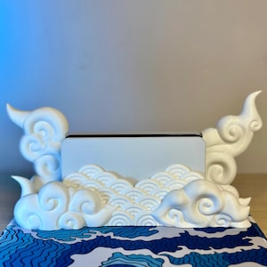 3D-Printed Japanese Clouds Switch Dock Cover – Customizable Gaming Accessory