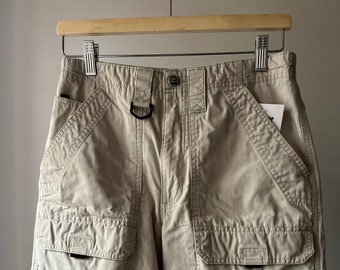 Pantalones cortos cargo de la década de 1990 / pantalones cortos utilitarios vintage