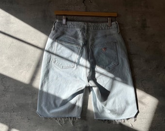 Y2K Guess Jorts | Vintage Distressed Light Wash Jean Shorts