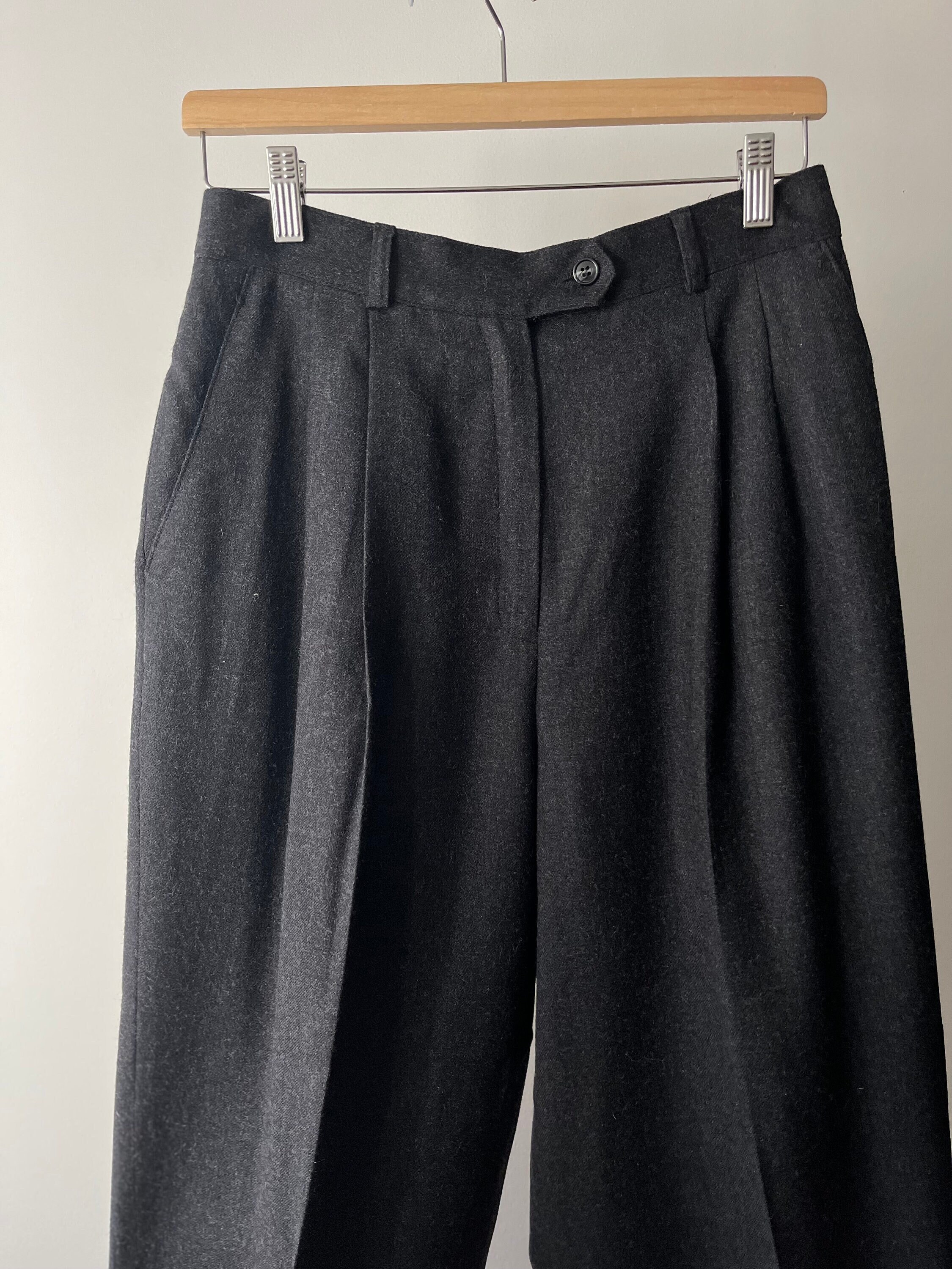 Dark Grey Wool Trousers 