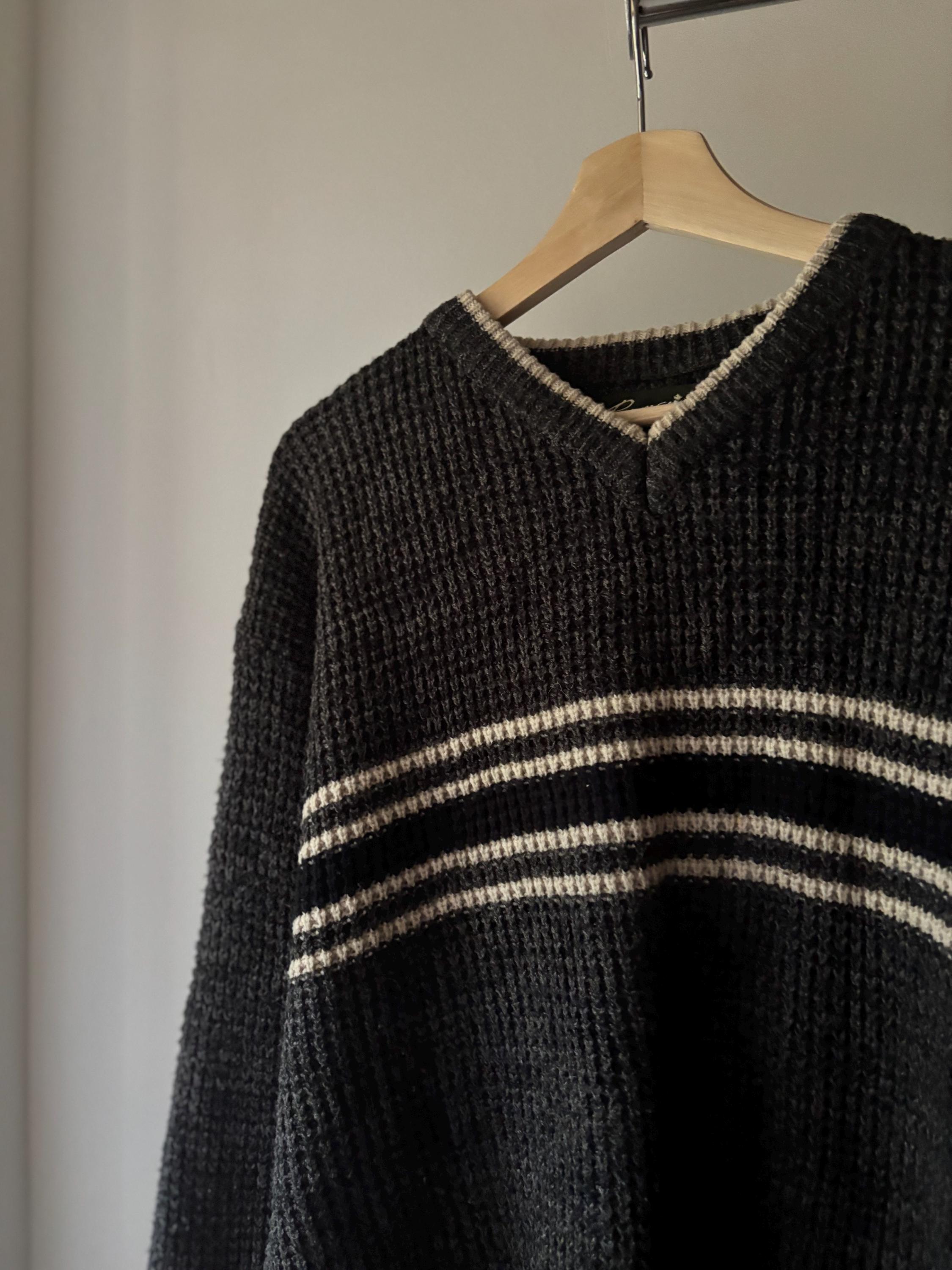 90s y's for men Marled jumper Vintage Mens Textured Knit Sweater