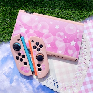 Etui na konsolę Nintendo Switch 2 z motywem różowego serca i gwiazdek | Miękkie etui z TPU