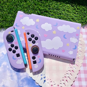 Purple Dreamy Cloud Nintendo Switch 2 Case | Soft TPU Console Cover