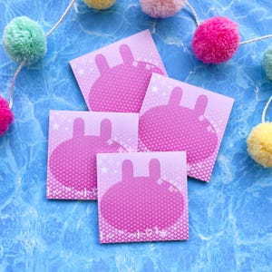 Bloc de notas de Cyber Bunny / Hojas de notas para álbumes de recortes y amigos por correspondencia / Papelería kawaii / Papel de notas decorativo lindo / Shoujo Anime Manga Heisei Retro