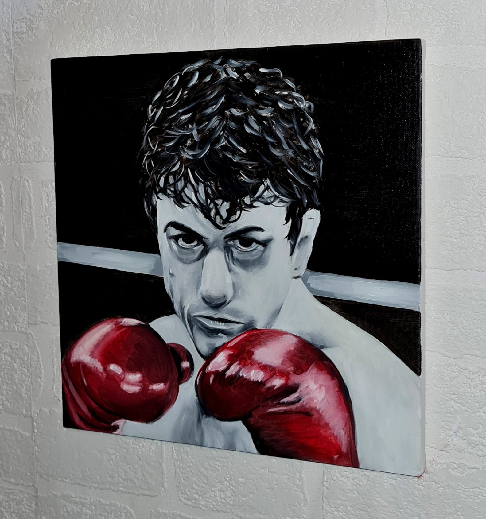 Original Oil Painting RAGING BULL Etsy UK
