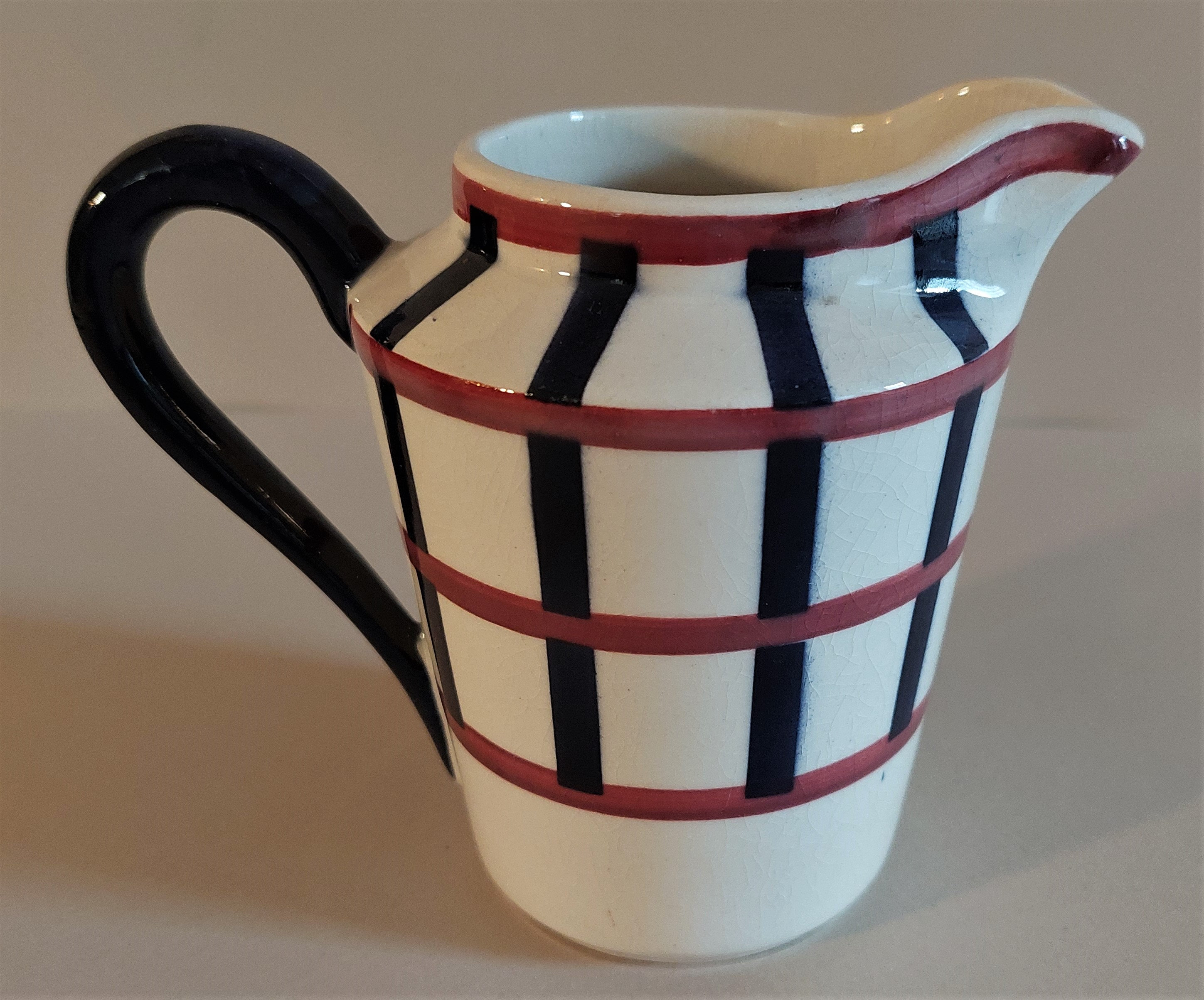 Pot à Crème en Faïence Hbcm Hyppolite Boulanger Creil Montereau Modèle Bearn