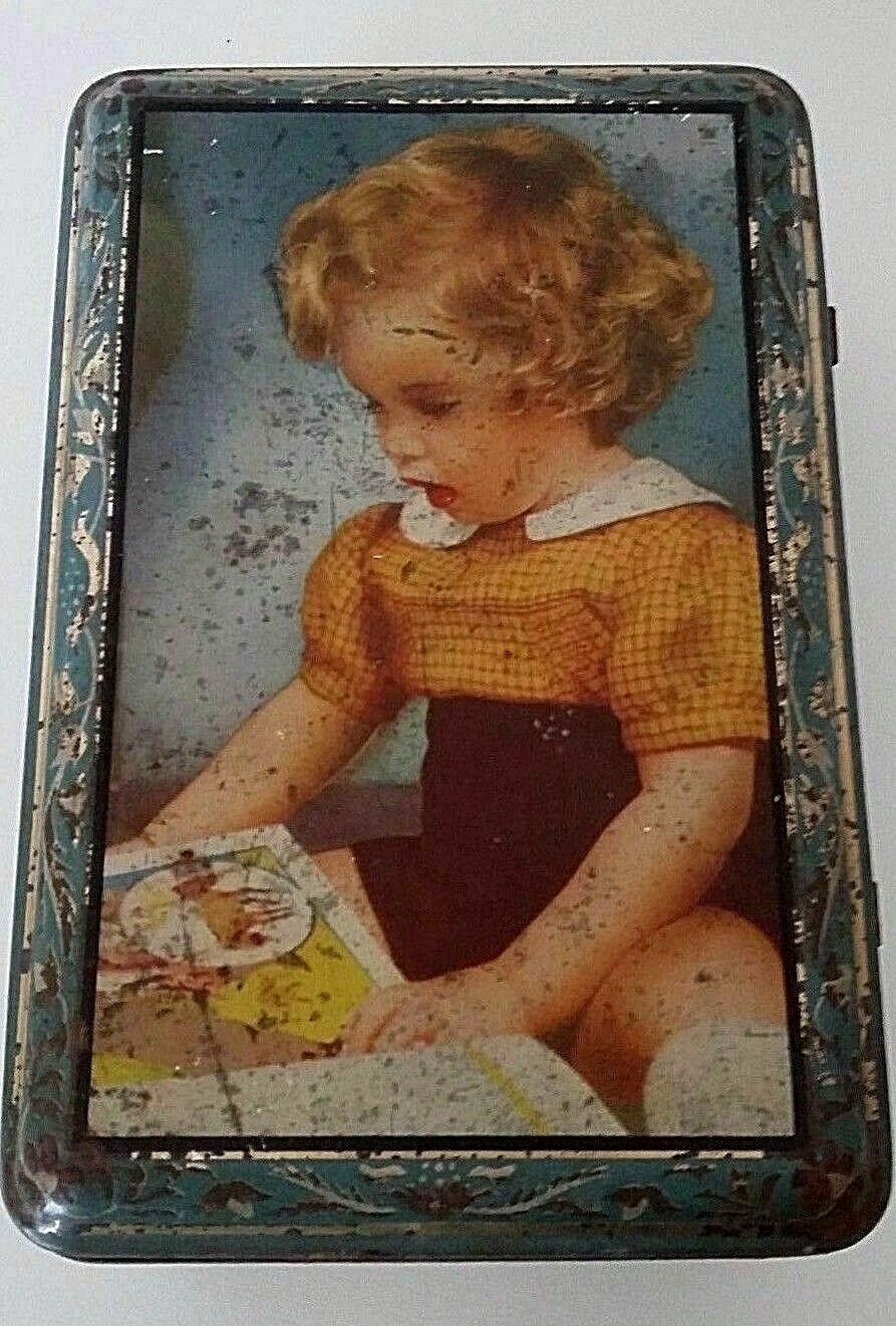 Boîte en Tôle Vintage Français