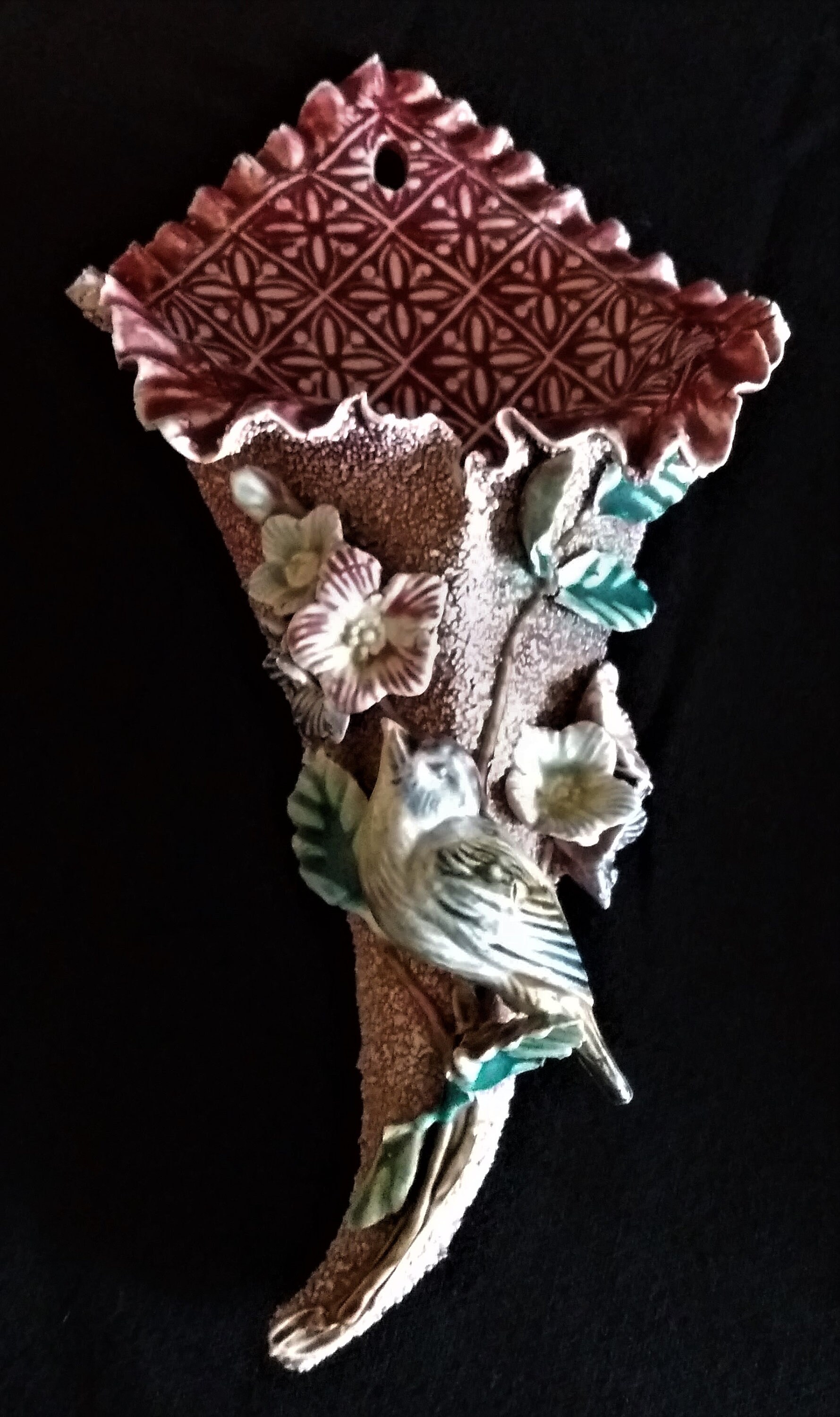 Vase en Majolique Antique Français