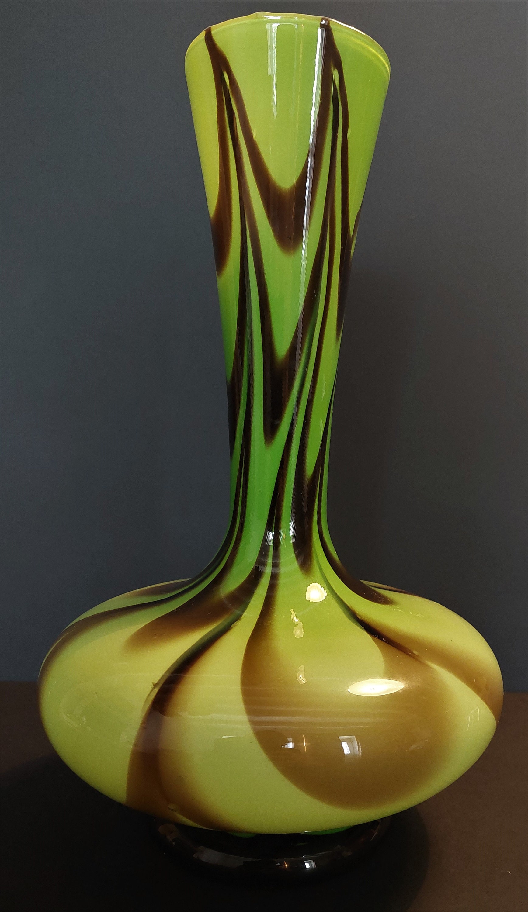 Vase Verre Opalin Murano