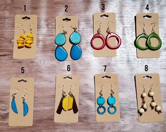 tagua earrings