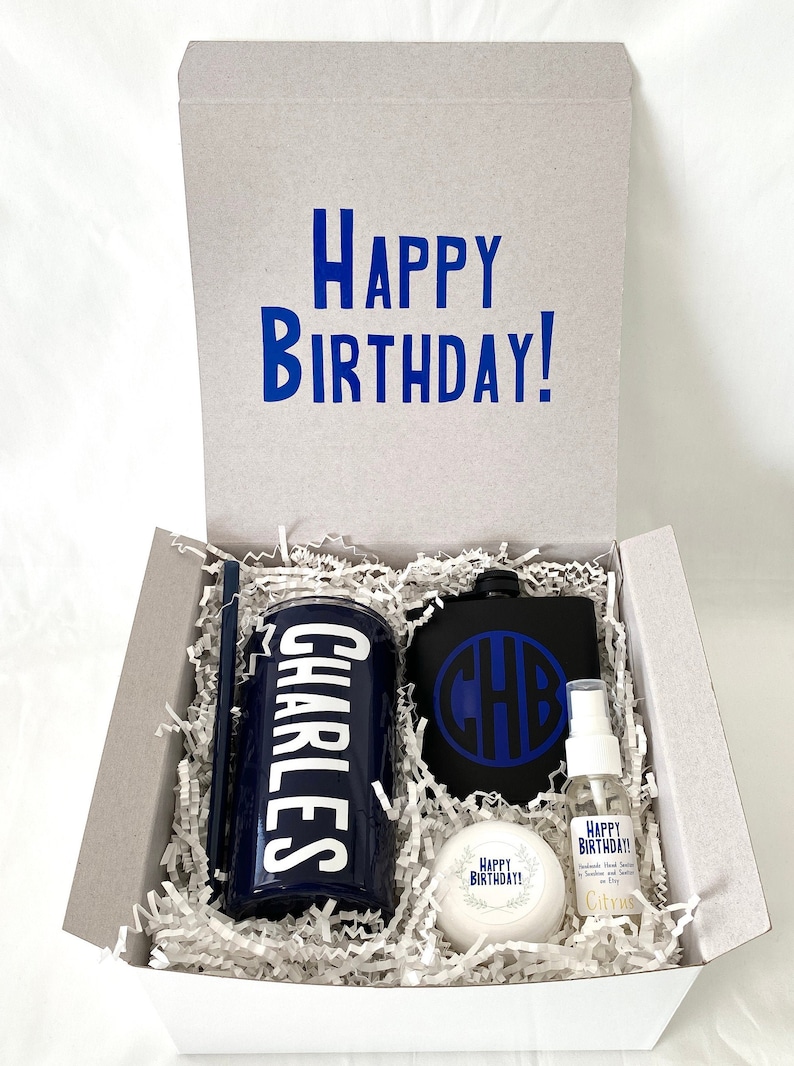 Care Package Kit Men S Congrats Grad Gift Box Gift Box Graduation Present Insulated Tumbler With Straw Personalized Gift Box Bags Boxes Gift Boxes Kromasol Com