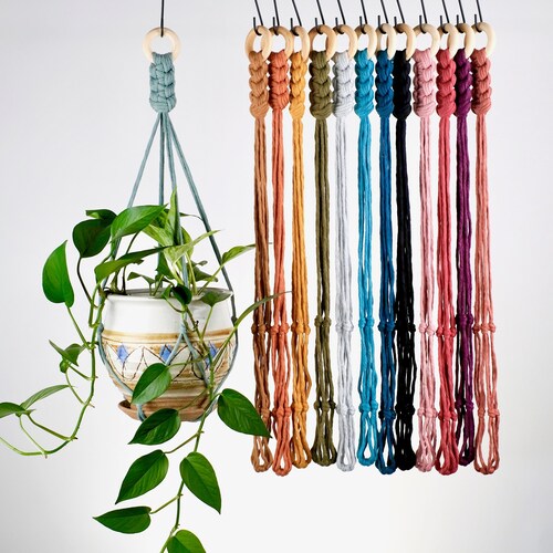 Suspension simple et élégante en macramé, sans pompons, sans queue, COULEURS !