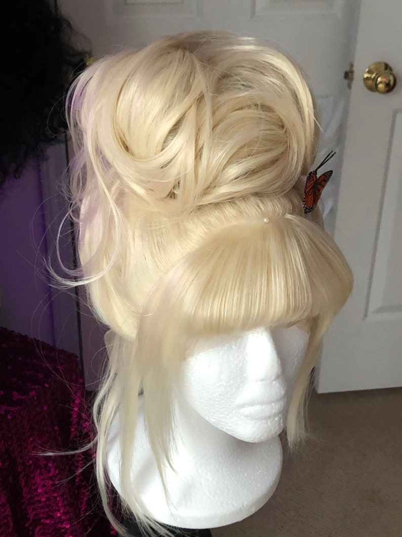 Brigitte Bardot Platinum Blonde updo synthetic wig Any Color | Etsy