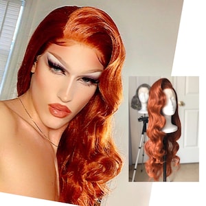 Jessica Rabbit Ginger Lace Front Wig 22 inches