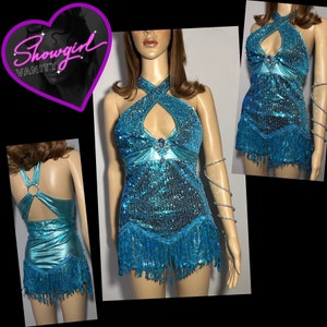 Turquoise Sequin Show Stopper Dress