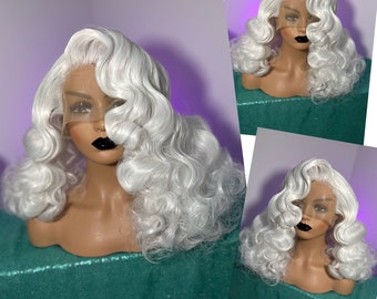 White Waves lace front unit