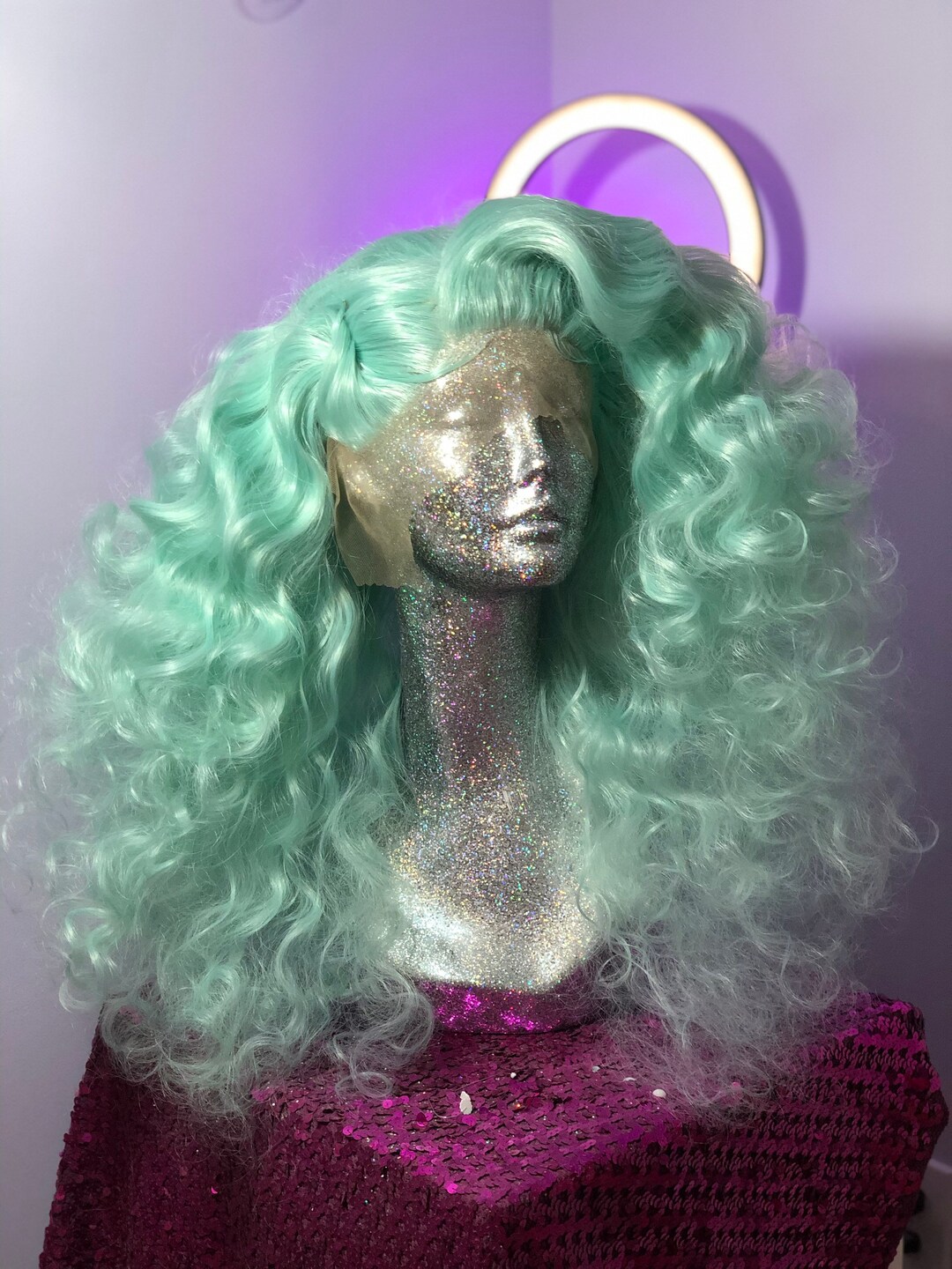 Mint Green Studio 54 Fluffy Curl Unit - Etsy display picture 3