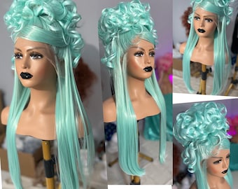 Mint green 90s Freak Nik double stacked