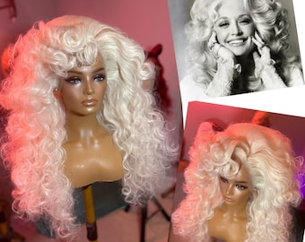 Dolly Parton Curly Layered Bouffant