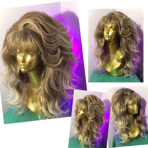 Dirty Blonde 80s Groupie Wig