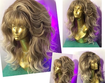 Dirty Blonde 80s Groupie Wig