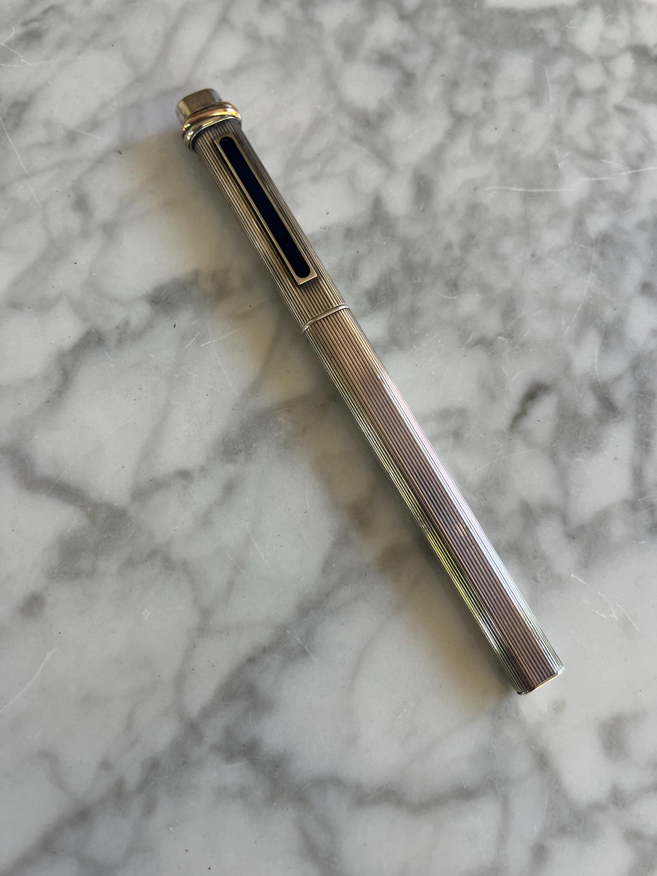 Cartier Vintage Trinity De Border Pattern Oval Cap Type Ballpoint Pen Cartier Trinity Ballpoint - Etsy main image 3
