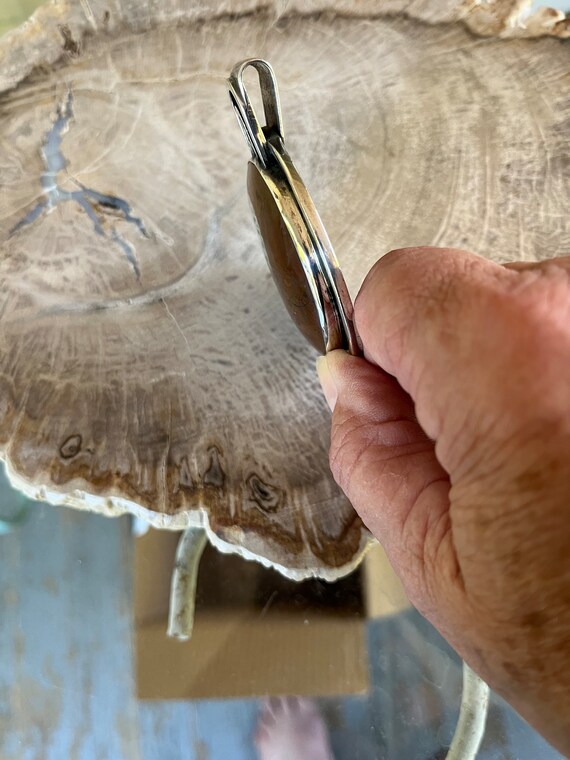 One Of A Kind Natural Ammonite Fossilized Conch S… - image 6